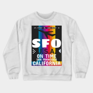 SFO airport disco hi-tech 28092021 Crewneck Sweatshirt